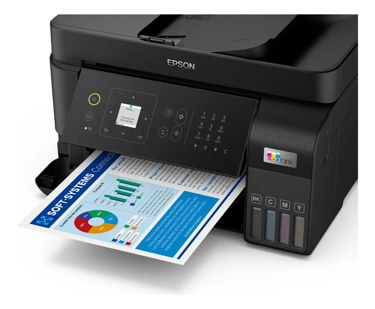 Impresora Multifuncional EPSON Ecotank L5590 WiFi Hg-Of - Negro - Image 3