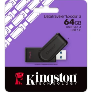 MEMORIA USB KINGSTON 64 GB 3.2 DTX EXODIA ROJA $ 59.900