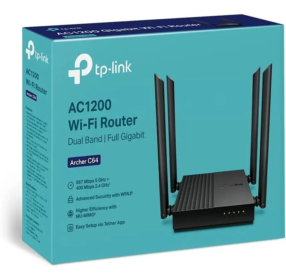 Router Wi-Fi TP-Link ARCHER C64 AC1200