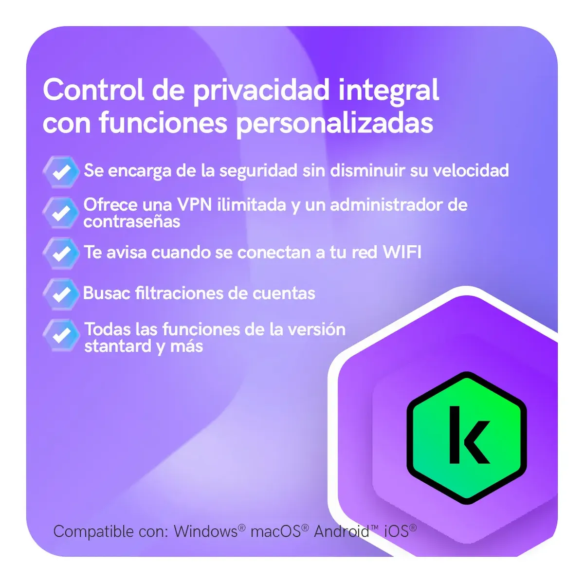 LICENCIA KASPERSKY PLUS AMERICA EDITION 5 DISPOSITIVOS - Image 3